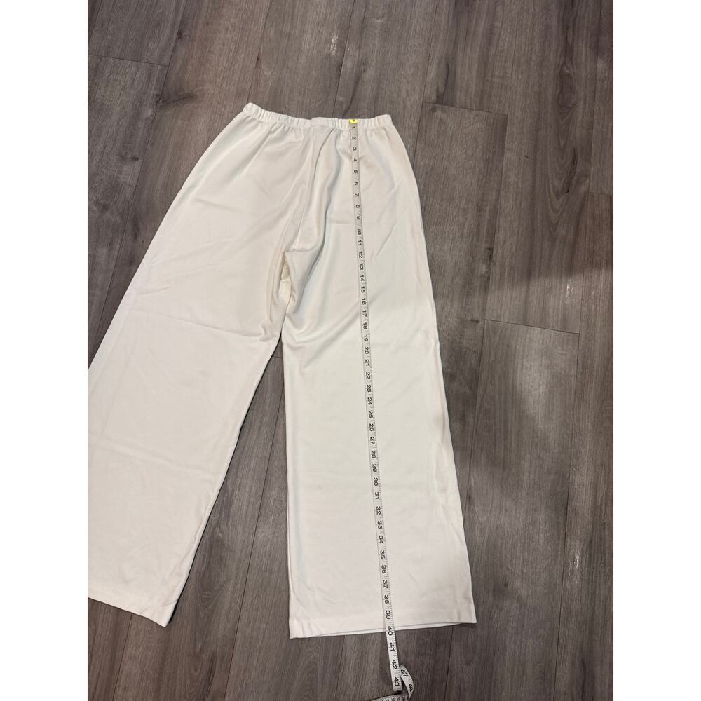 Bryn Walker High Waisted White Wide Leg Pants Women's Size M - Picture 7 of 10
